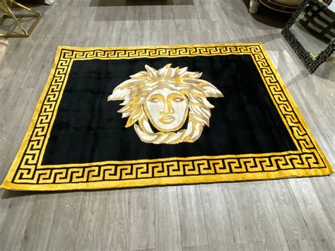 replica versace rug|versace rug black and gold.